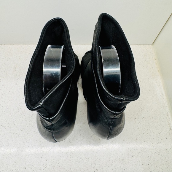 Shine Dancewear Heels Black Leather Dance Shoes Latin Swing Salsa Bootie Sz 36 - Picture 7 of 12